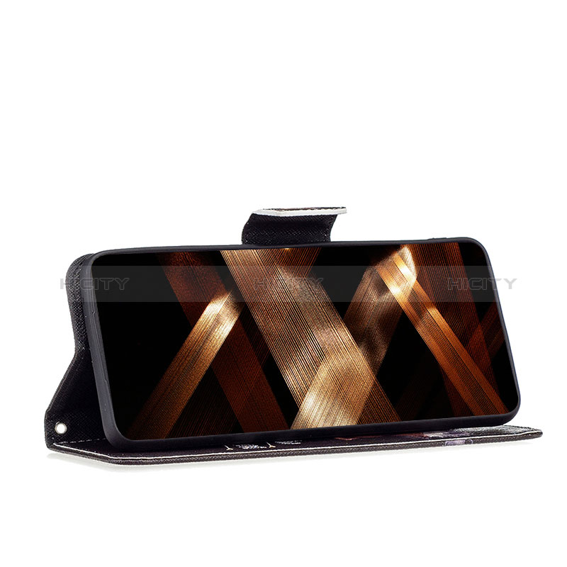 Handytasche Stand Schutzhülle Flip Leder Hülle Modisch Muster B01F für Motorola Moto G23