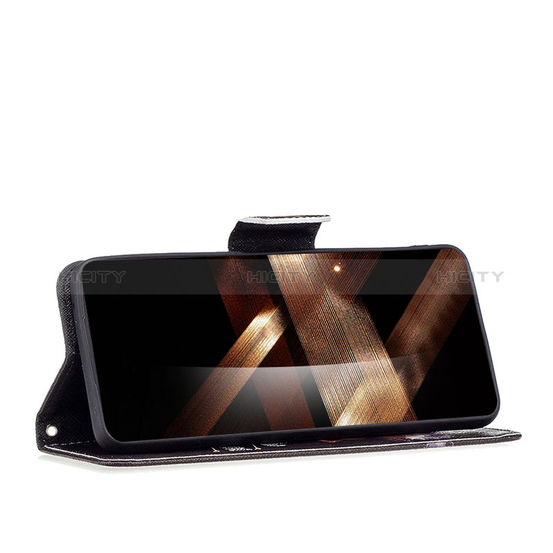 Handytasche Stand Schutzhülle Flip Leder Hülle Modisch Muster B01F für Motorola Moto G84 5G groß