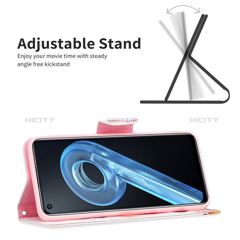 Handytasche Stand Schutzhülle Flip Leder Hülle Modisch Muster B01F für Oppo A96 4G