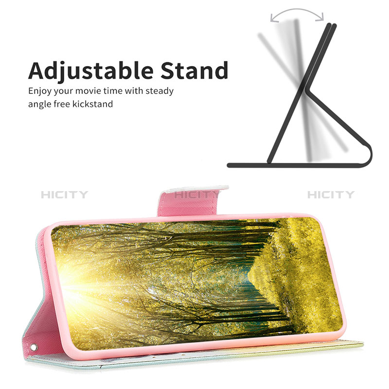 Handytasche Stand Schutzhülle Flip Leder Hülle Modisch Muster B01F für Realme C51 groß