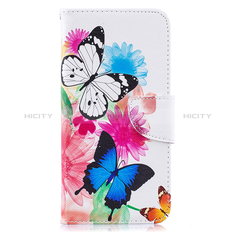 Handytasche Stand Schutzhülle Flip Leder Hülle Modisch Muster B01F für Samsung Galaxy A10 Bunt Plus