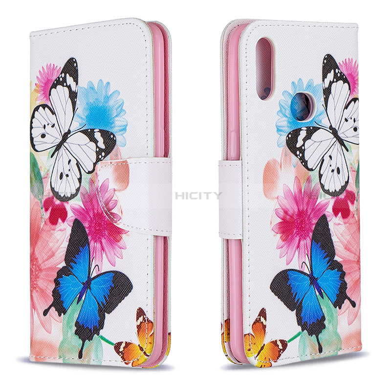 Handytasche Stand Schutzhülle Flip Leder Hülle Modisch Muster B01F für Samsung Galaxy A10s groß