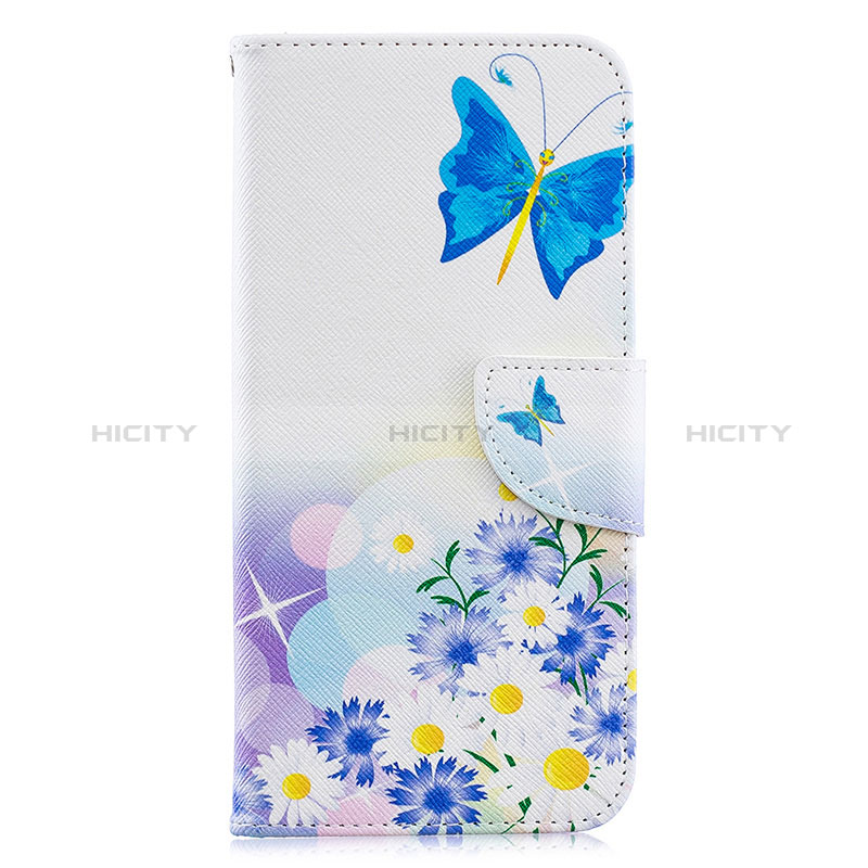 Handytasche Stand Schutzhülle Flip Leder Hülle Modisch Muster B01F für Samsung Galaxy A20 groß