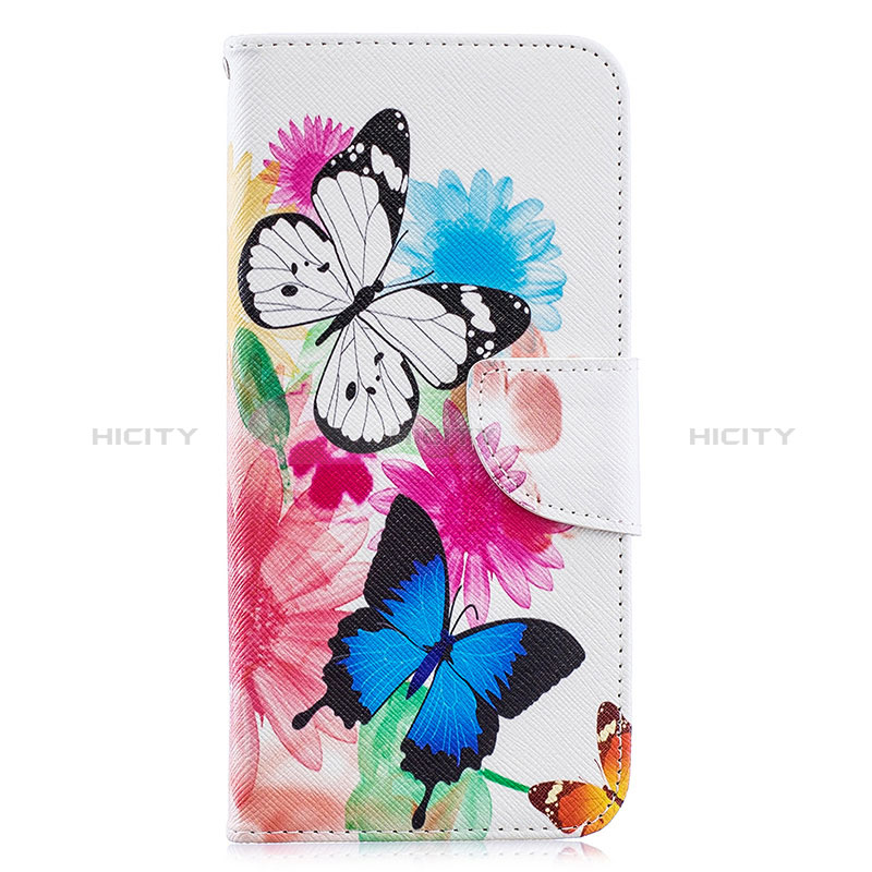 Handytasche Stand Schutzhülle Flip Leder Hülle Modisch Muster B01F für Samsung Galaxy A30 Bunt