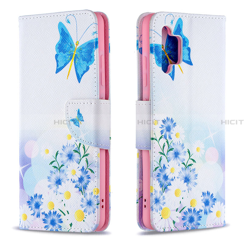 Handytasche Stand Schutzhülle Flip Leder Hülle Modisch Muster B01F für Samsung Galaxy A32 4G groß