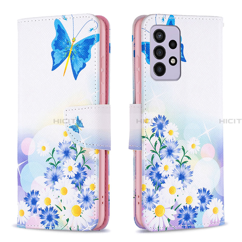 Handytasche Stand Schutzhülle Flip Leder Hülle Modisch Muster B01F für Samsung Galaxy A33 5G