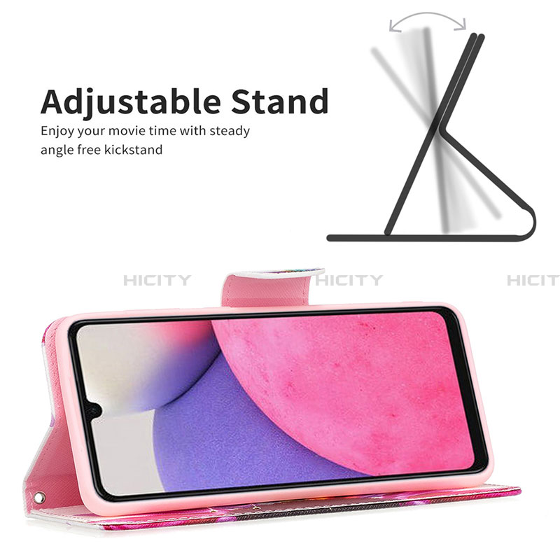 Handytasche Stand Schutzhülle Flip Leder Hülle Modisch Muster B01F für Samsung Galaxy A33 5G