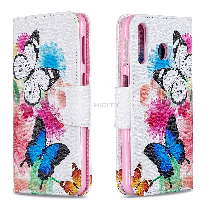 Handytasche Stand Schutzhülle Flip Leder Hülle Modisch Muster B01F für Samsung Galaxy A40s