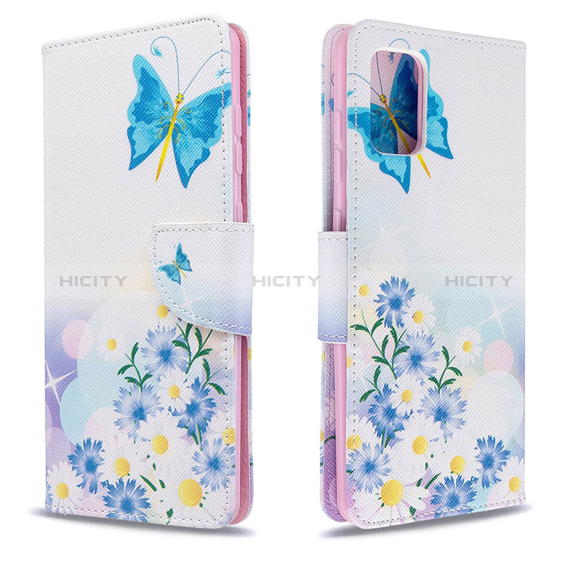 Handytasche Stand Schutzhülle Flip Leder Hülle Modisch Muster B01F für Samsung Galaxy A71 4G A715 groß