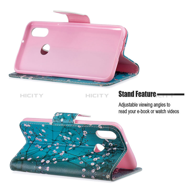 Handytasche Stand Schutzhülle Flip Leder Hülle Modisch Muster B01F für Samsung Galaxy M01s