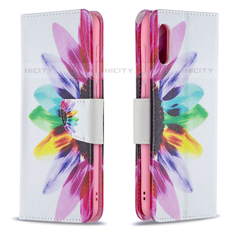 Handytasche Stand Schutzhülle Flip Leder Hülle Modisch Muster B01F für Samsung Galaxy M02 Plusfarbig Plus