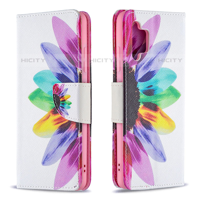 Handytasche Stand Schutzhülle Flip Leder Hülle Modisch Muster B01F für Samsung Galaxy M32 5G Plusfarbig