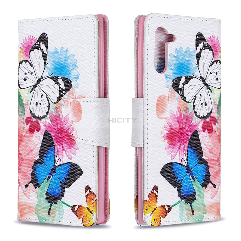 Handytasche Stand Schutzhülle Flip Leder Hülle Modisch Muster B01F für Samsung Galaxy Note 10 5G Bunt