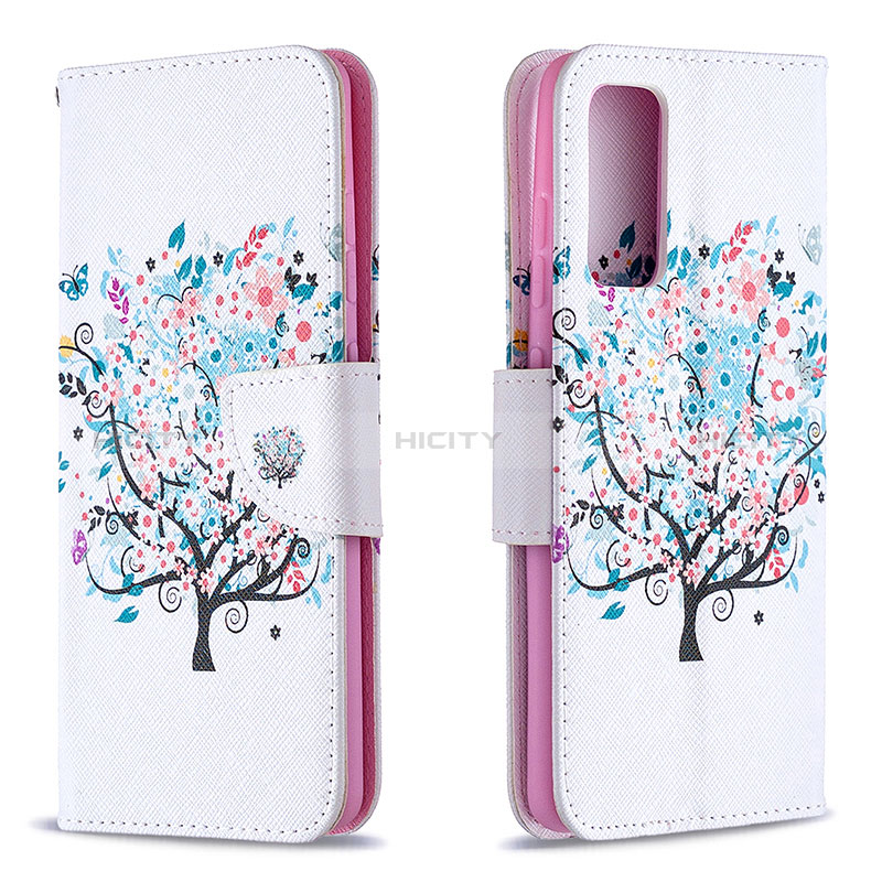 Handytasche Stand Schutzhülle Flip Leder Hülle Modisch Muster B01F für Samsung Galaxy S20 FE 4G groß