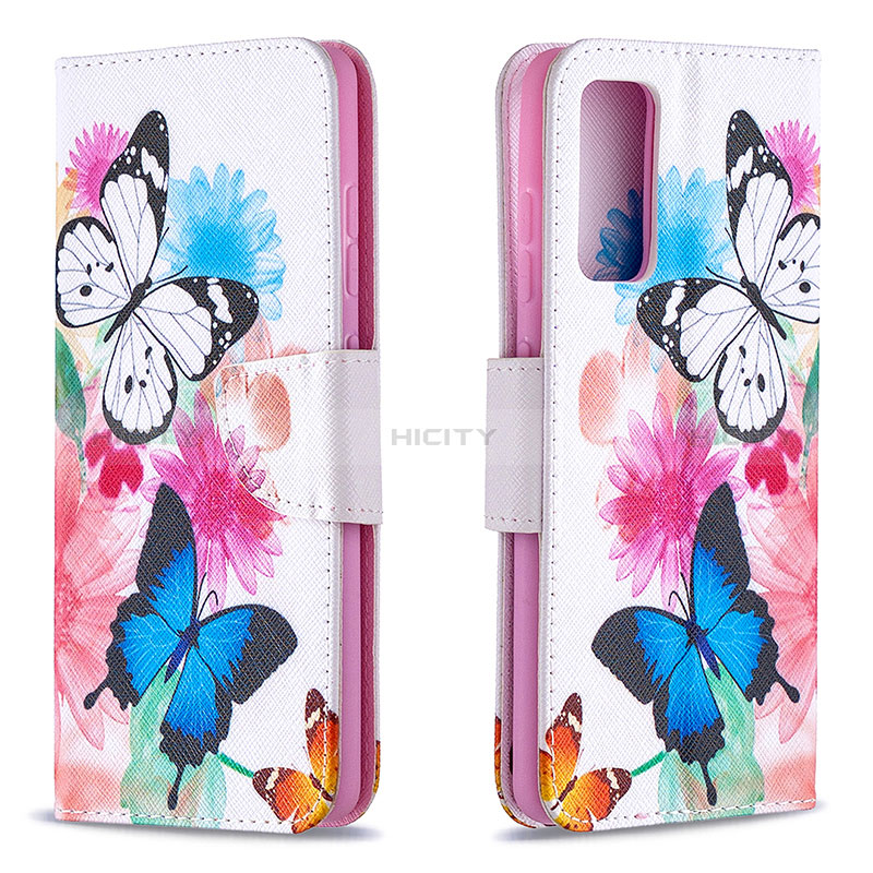 Handytasche Stand Schutzhülle Flip Leder Hülle Modisch Muster B01F für Samsung Galaxy S20 FE 5G Bunt