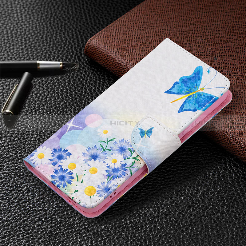 Handytasche Stand Schutzhülle Flip Leder Hülle Modisch Muster B01F für Samsung Galaxy S24 5G groß