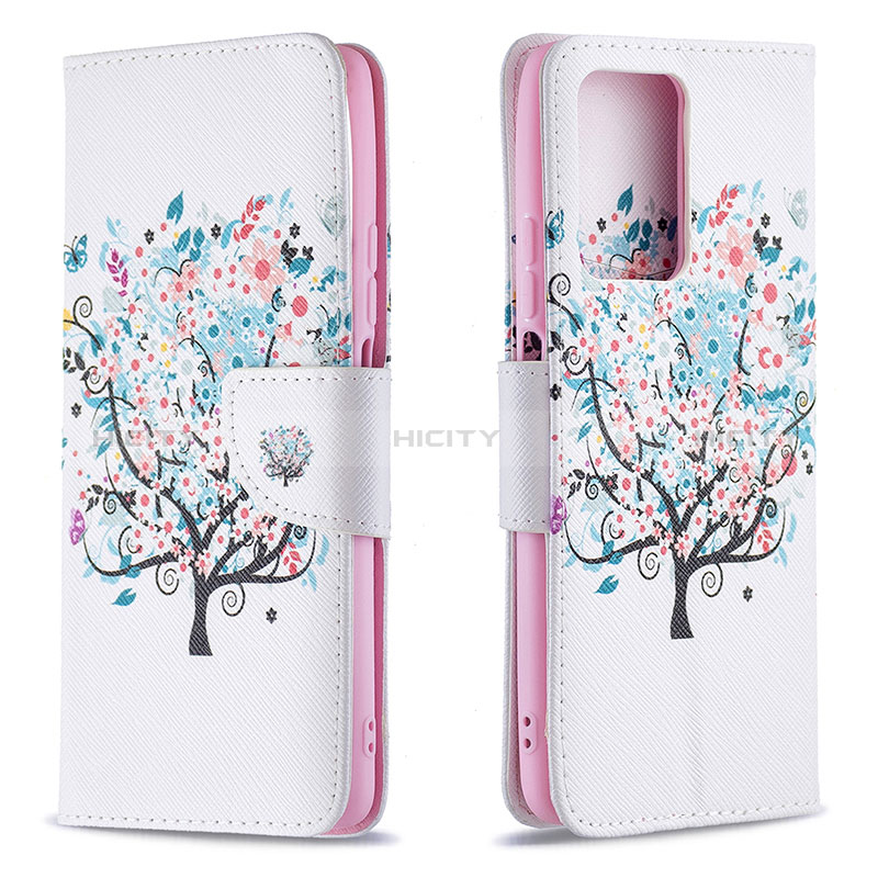 Handytasche Stand Schutzhülle Flip Leder Hülle Modisch Muster B01F für Xiaomi Mi 11T 5G Weiß