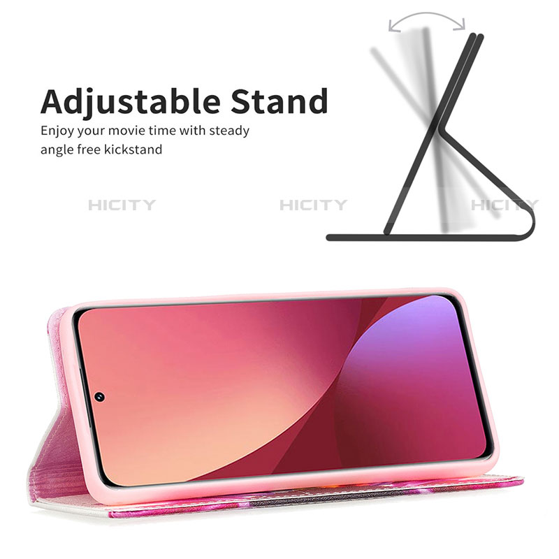 Handytasche Stand Schutzhülle Flip Leder Hülle Modisch Muster B01F für Xiaomi Mi 12 Pro 5G groß