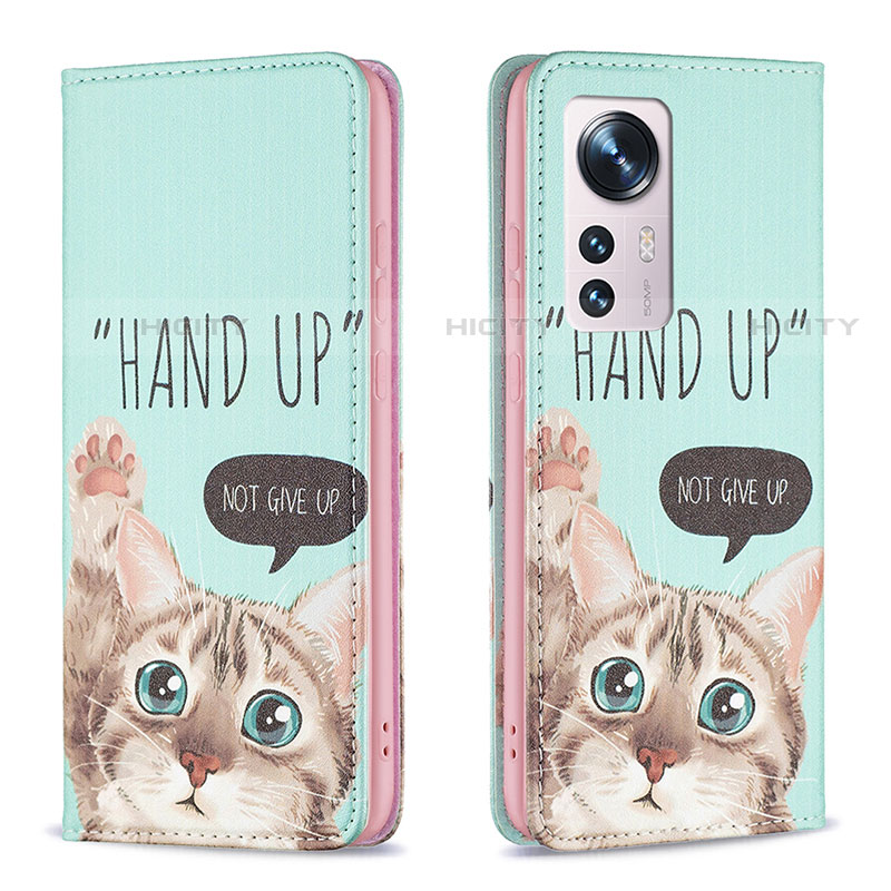 Handytasche Stand Schutzhülle Flip Leder Hülle Modisch Muster B01F für Xiaomi Mi 12S 5G groß