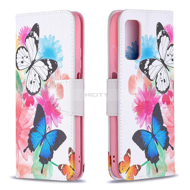 Handytasche Stand Schutzhülle Flip Leder Hülle Modisch Muster B01F für Xiaomi Poco M3 Bunt Plus