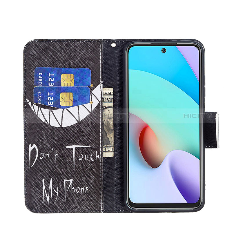 Handytasche Stand Schutzhülle Flip Leder Hülle Modisch Muster B01F für Xiaomi Redmi 10 4G groß