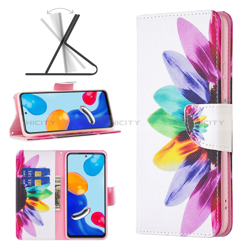 Handytasche Stand Schutzhülle Flip Leder Hülle Modisch Muster B01F für Xiaomi Redmi Note 11S 4G