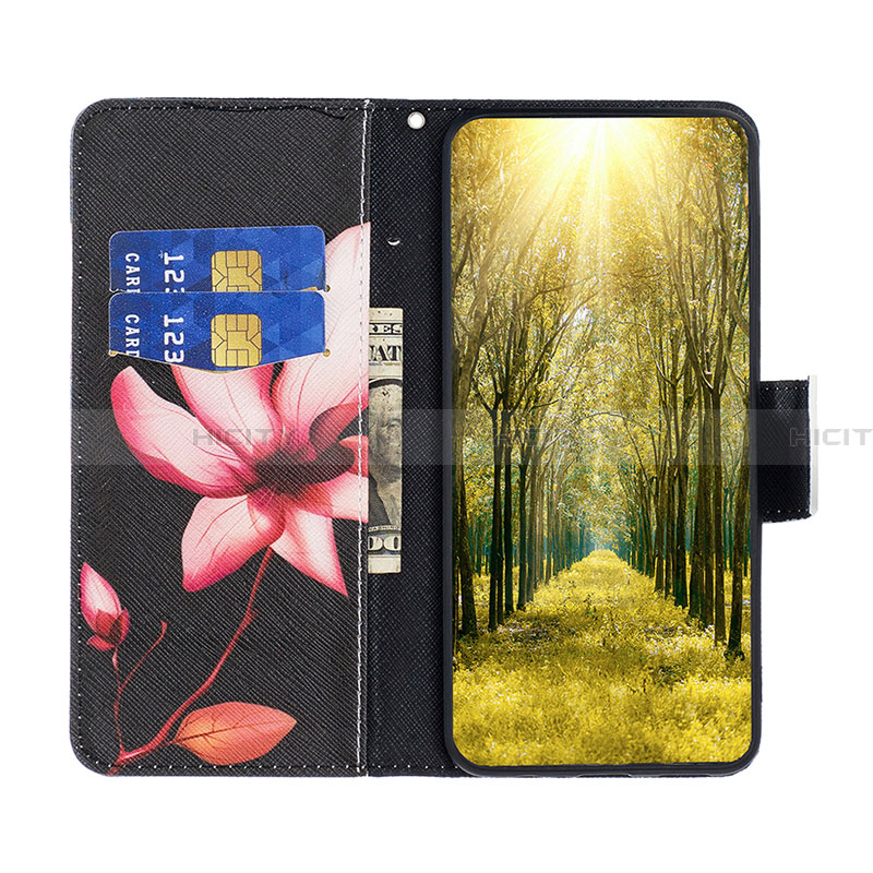 Handytasche Stand Schutzhülle Flip Leder Hülle Modisch Muster B03F für Samsung Galaxy A05 groß