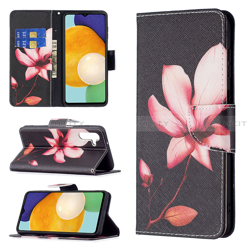 Handytasche Stand Schutzhülle Flip Leder Hülle Modisch Muster B03F für Samsung Galaxy A13 5G groß