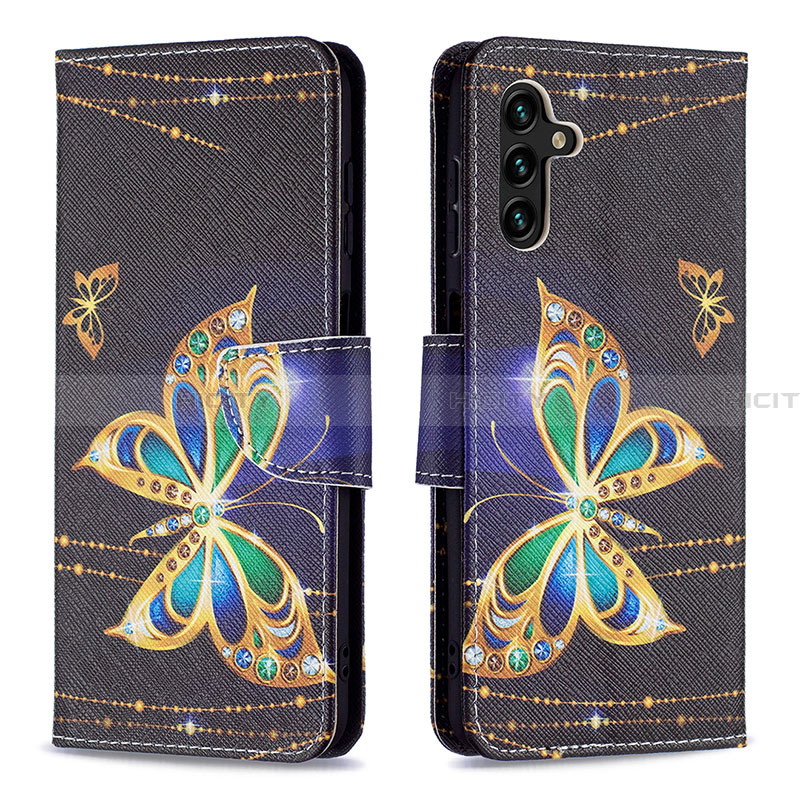 Handytasche Stand Schutzhülle Flip Leder Hülle Modisch Muster B03F für Samsung Galaxy A13 5G