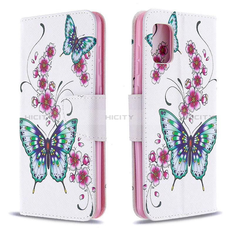 Handytasche Stand Schutzhülle Flip Leder Hülle Modisch Muster B03F für Samsung Galaxy A31 Bunt