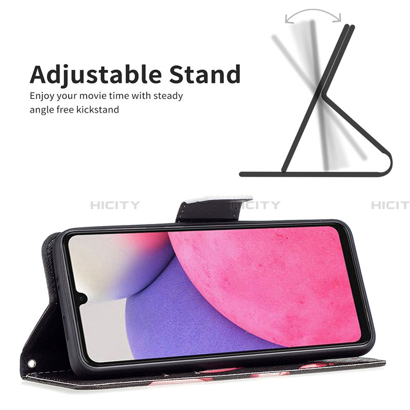 Handytasche Stand Schutzhülle Flip Leder Hülle Modisch Muster B03F für Samsung Galaxy A33 5G