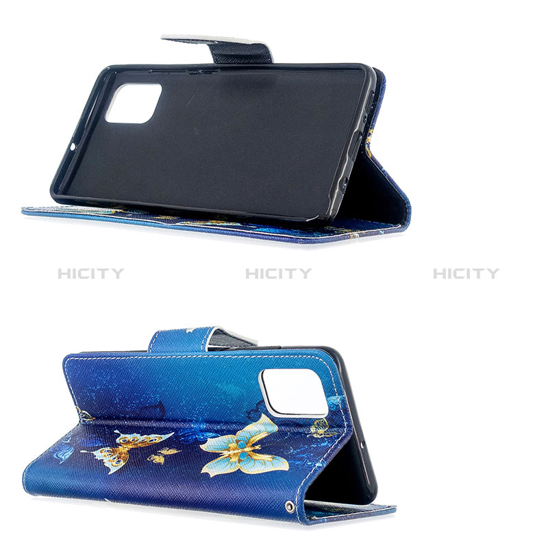 Handytasche Stand Schutzhülle Flip Leder Hülle Modisch Muster B03F für Samsung Galaxy A51 4G groß