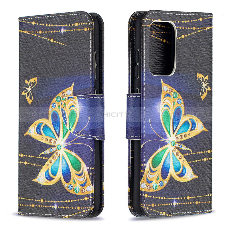 Handytasche Stand Schutzhülle Flip Leder Hülle Modisch Muster B03F für Samsung Galaxy A52s 5G groß