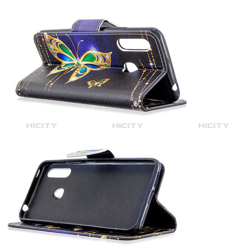 Handytasche Stand Schutzhülle Flip Leder Hülle Modisch Muster B03F für Samsung Galaxy A70E groß