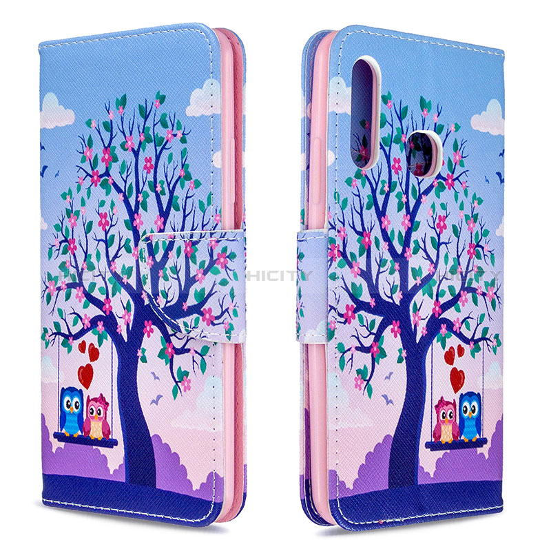 Handytasche Stand Schutzhülle Flip Leder Hülle Modisch Muster B03F für Samsung Galaxy A70E