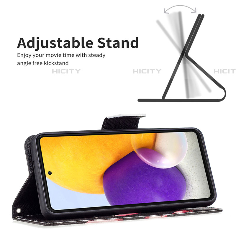 Handytasche Stand Schutzhülle Flip Leder Hülle Modisch Muster B03F für Samsung Galaxy A73 5G