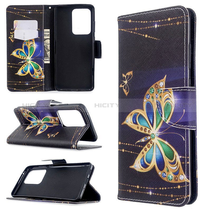 Handytasche Stand Schutzhülle Flip Leder Hülle Modisch Muster B03F für Samsung Galaxy S20 Plus groß