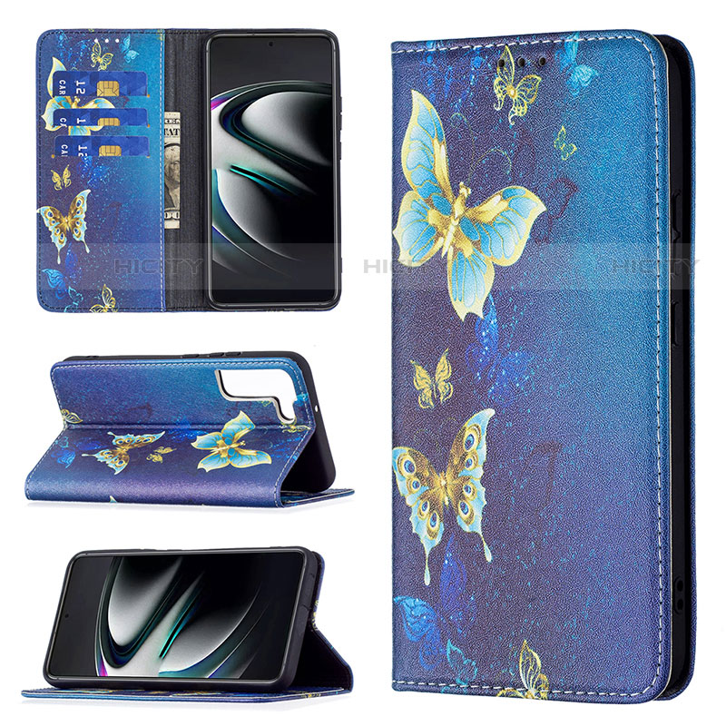 Handytasche Stand Schutzhülle Flip Leder Hülle Modisch Muster B03F für Samsung Galaxy S23 5G groß