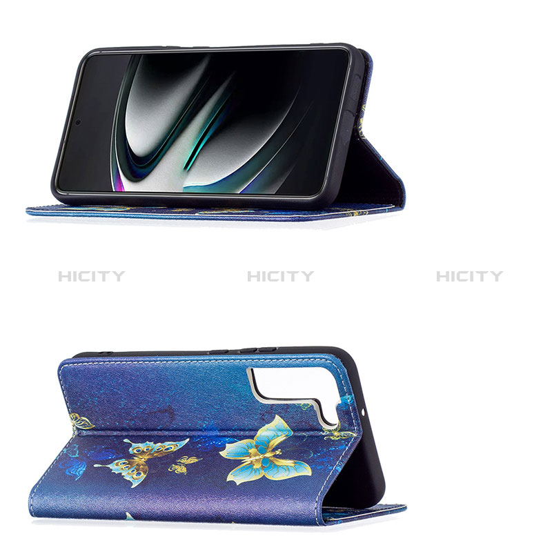 Handytasche Stand Schutzhülle Flip Leder Hülle Modisch Muster B03F für Samsung Galaxy S24 5G groß