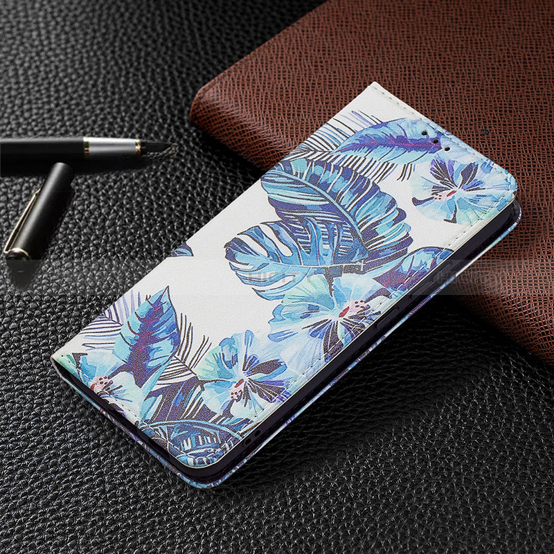 Handytasche Stand Schutzhülle Flip Leder Hülle Modisch Muster B03F für Samsung Galaxy S24 5G groß