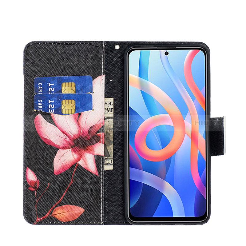 Handytasche Stand Schutzhülle Flip Leder Hülle Modisch Muster B03F für Xiaomi Poco M4 Pro 5G groß