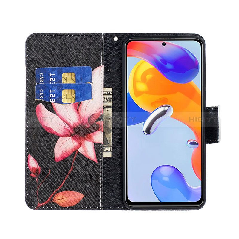 Handytasche Stand Schutzhülle Flip Leder Hülle Modisch Muster B03F für Xiaomi Redmi Note 12 Pro 4G groß