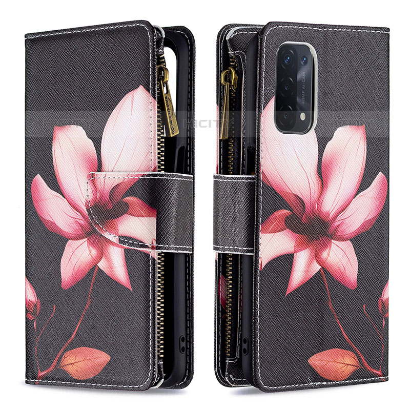 Handytasche Stand Schutzhülle Flip Leder Hülle Modisch Muster B04F für Oppo A93 5G groß