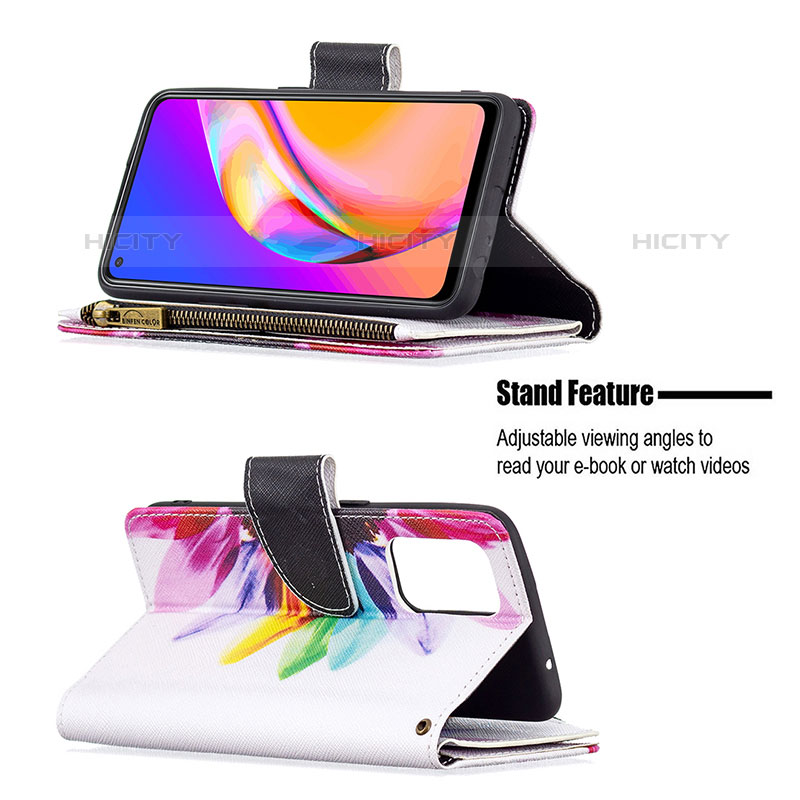 Handytasche Stand Schutzhülle Flip Leder Hülle Modisch Muster B04F für Oppo A94 5G