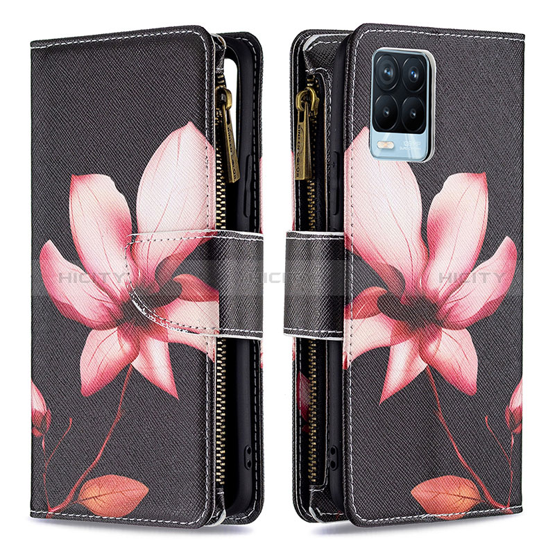 Handytasche Stand Schutzhülle Flip Leder Hülle Modisch Muster B04F für Realme 8 4G groß