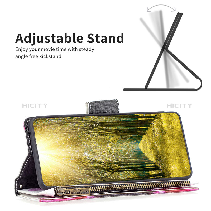 Handytasche Stand Schutzhülle Flip Leder Hülle Modisch Muster B04F für Realme V23i 5G