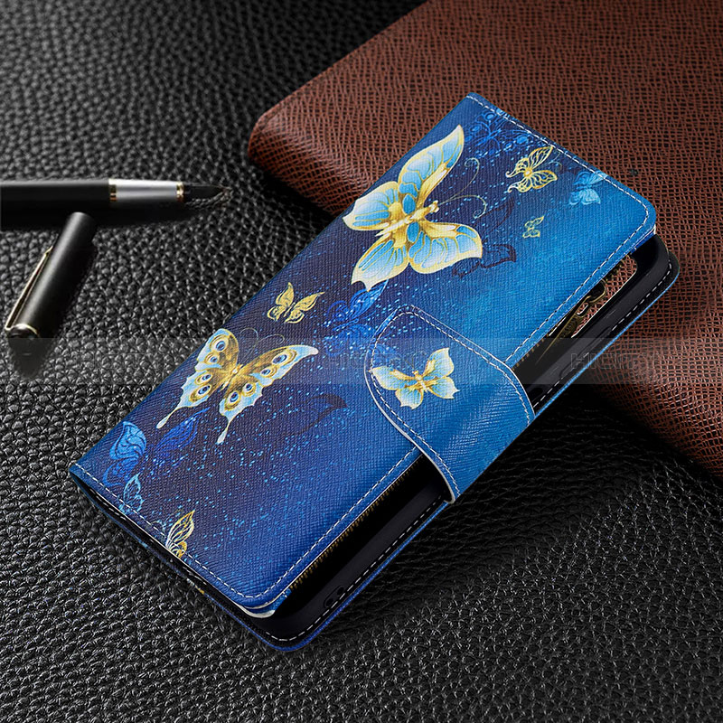 Handytasche Stand Schutzhülle Flip Leder Hülle Modisch Muster B04F für Samsung Galaxy A02s