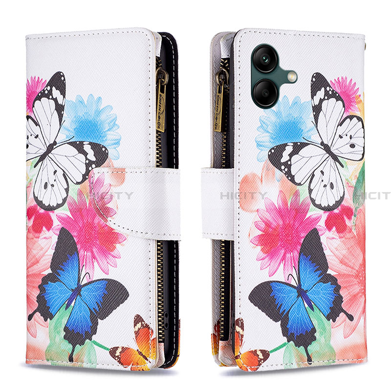 Handytasche Stand Schutzhülle Flip Leder Hülle Modisch Muster B04F für Samsung Galaxy A05 Bunt