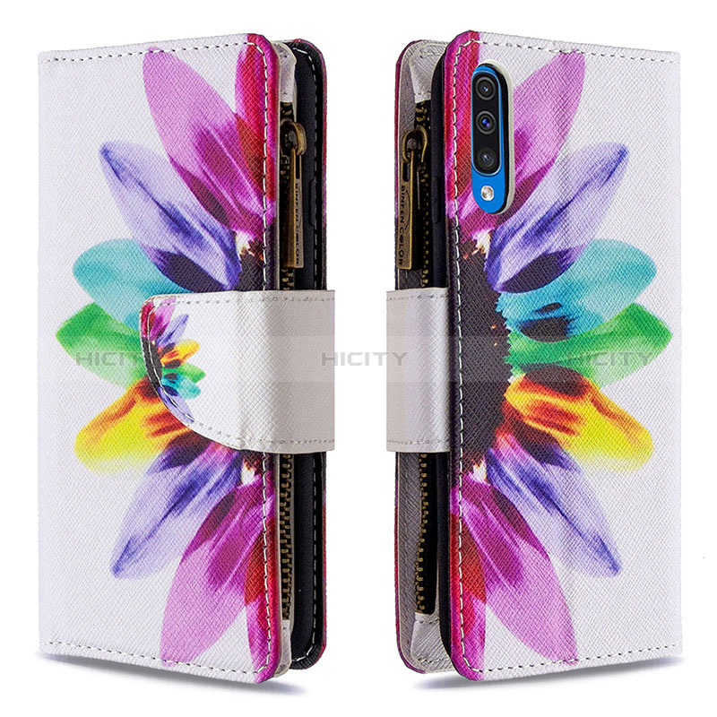 Handytasche Stand Schutzhülle Flip Leder Hülle Modisch Muster B04F für Samsung Galaxy A30S Plusfarbig