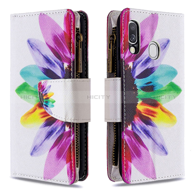 Handytasche Stand Schutzhülle Flip Leder Hülle Modisch Muster B04F für Samsung Galaxy A40